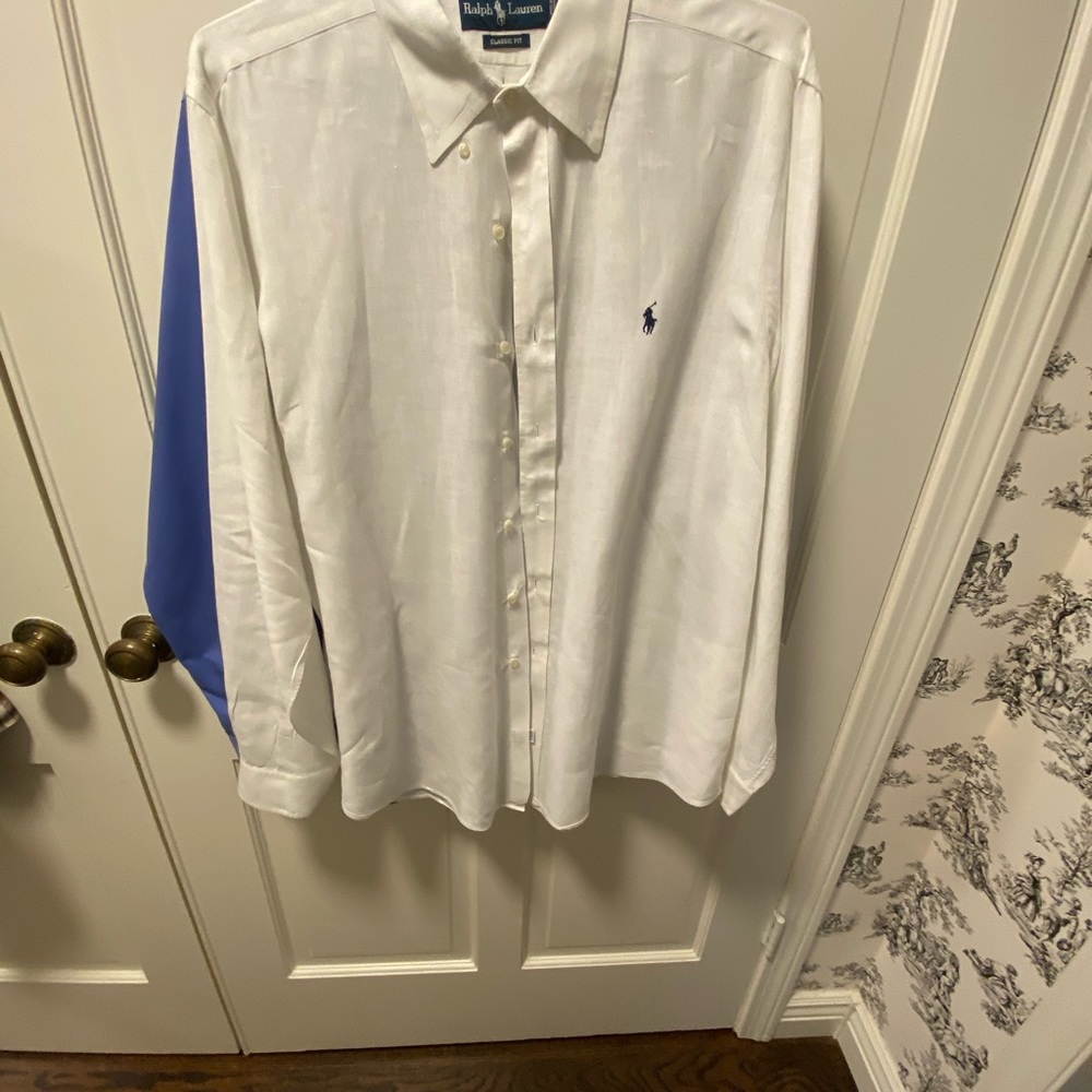 White linen classic fit XL bottom down